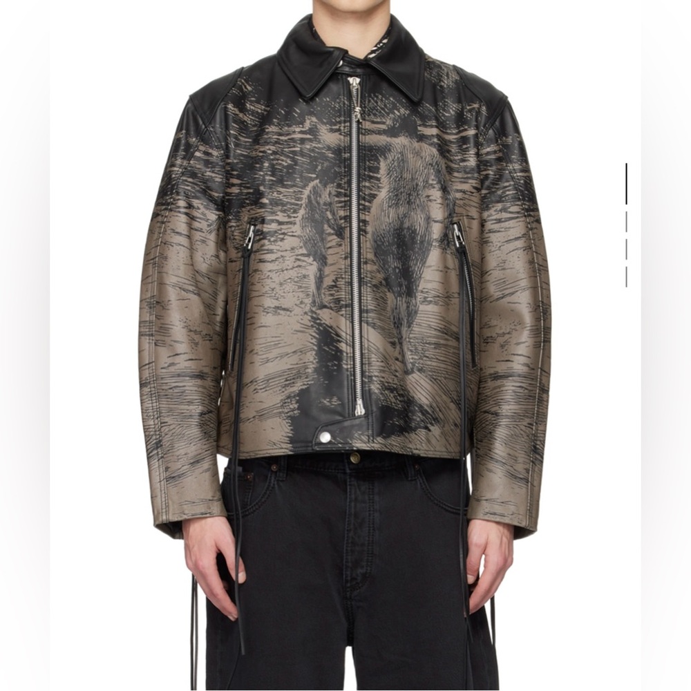 EYTYS Black & Brown Dixon Leather Jacket